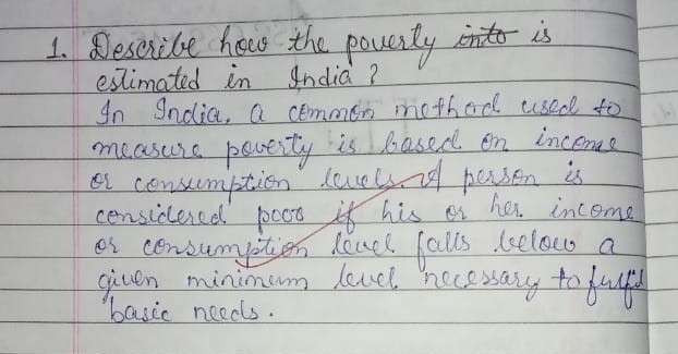 Describe How The Poverty Line Is Estimated In India