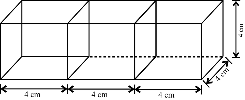 How Many Cubes Of Edge 4 Cm