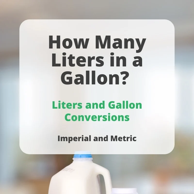 How Many Liters In A Gallon