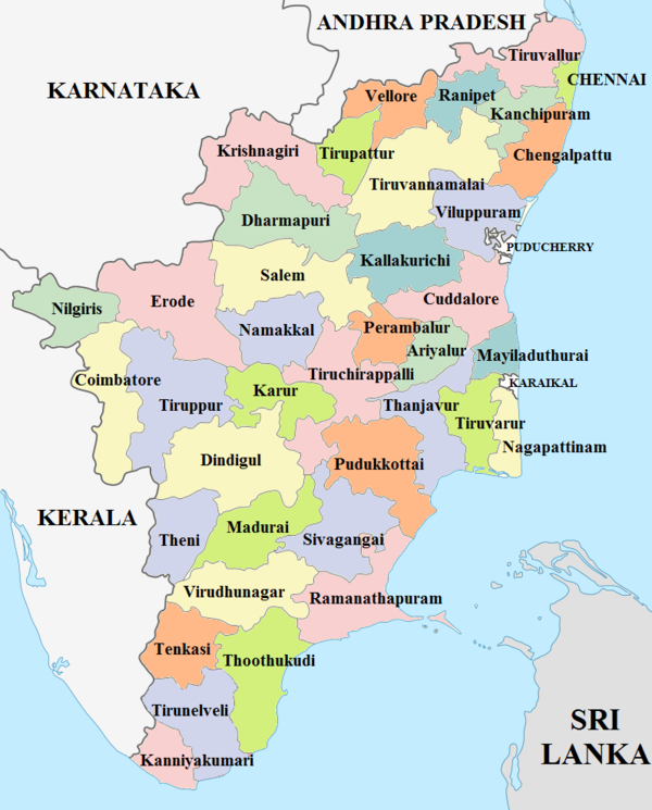 How Many District In Tamilnadu