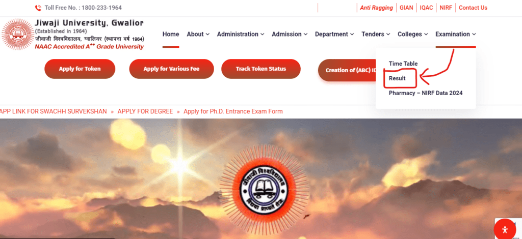 Jiwaji University Result 2021