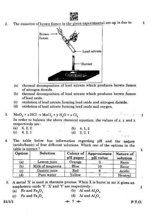 Class 10 Science Question Paper 2023. 3