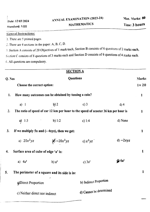 Maths 2023