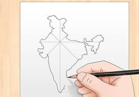 How To Draw India Map