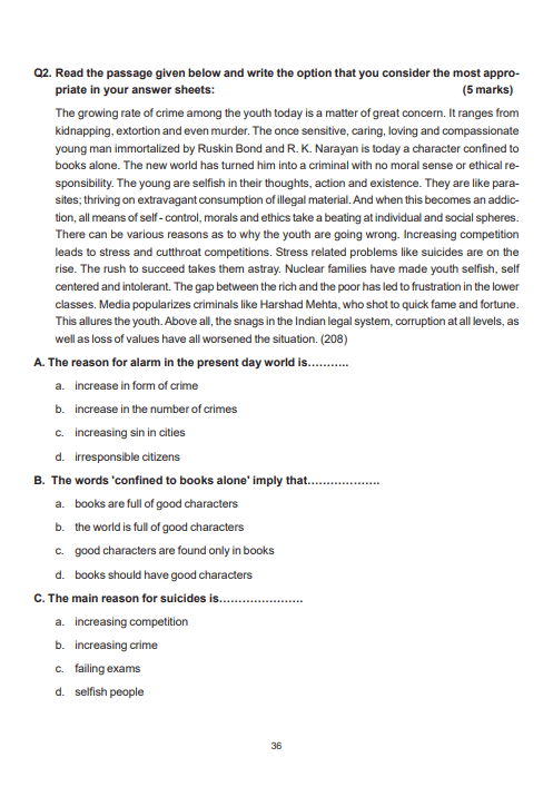English Class 9 Sample Paper 2020 21 3