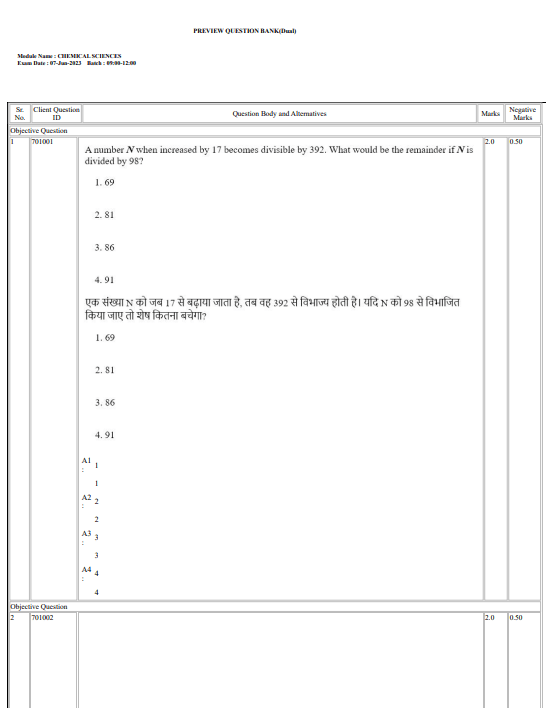 Csir Net Question Papers Chemistry 2023