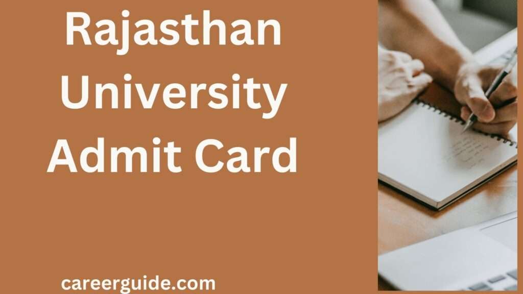 Rajasthan University Admit Card